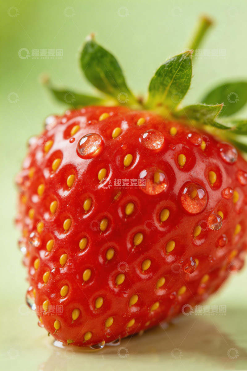 高清大图下载【趣麦麦图】新鲜草莓特写摄影12