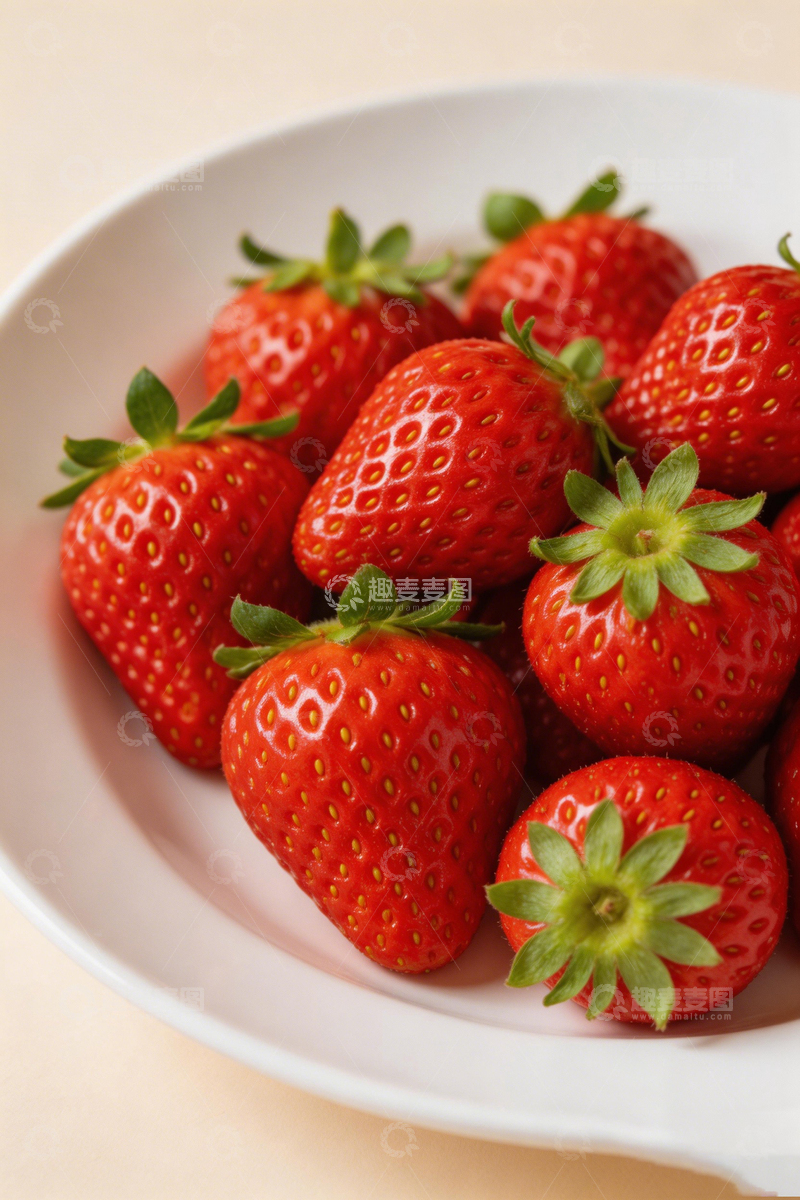 高清大图下载【趣麦麦图】新鲜草莓美食摄影