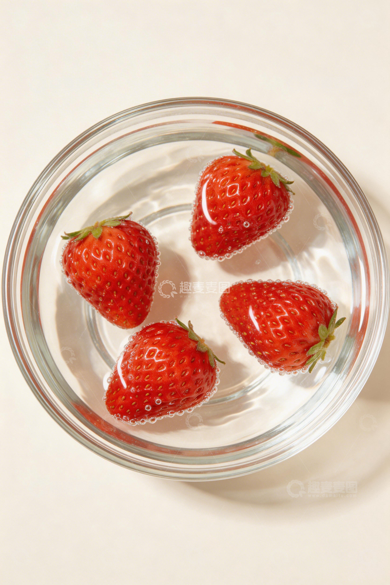 高清大图下载【趣麦麦图】清新草莓水立方摄影