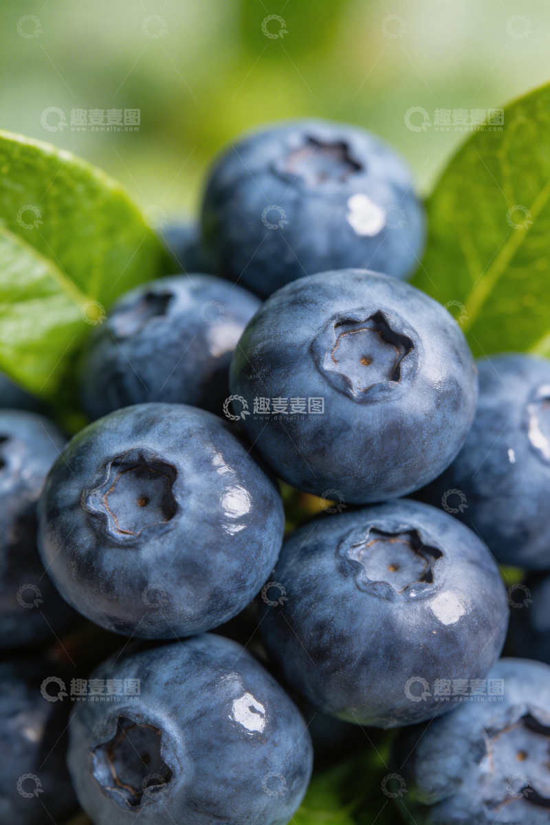 高清大图下载【趣麦麦图】新鲜蓝莓特写摄影图片15