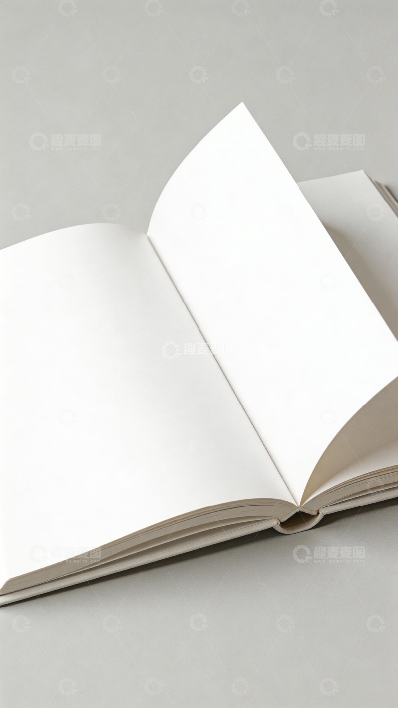 高清大图下载【趣麦麦图】简约书页空白设计素材