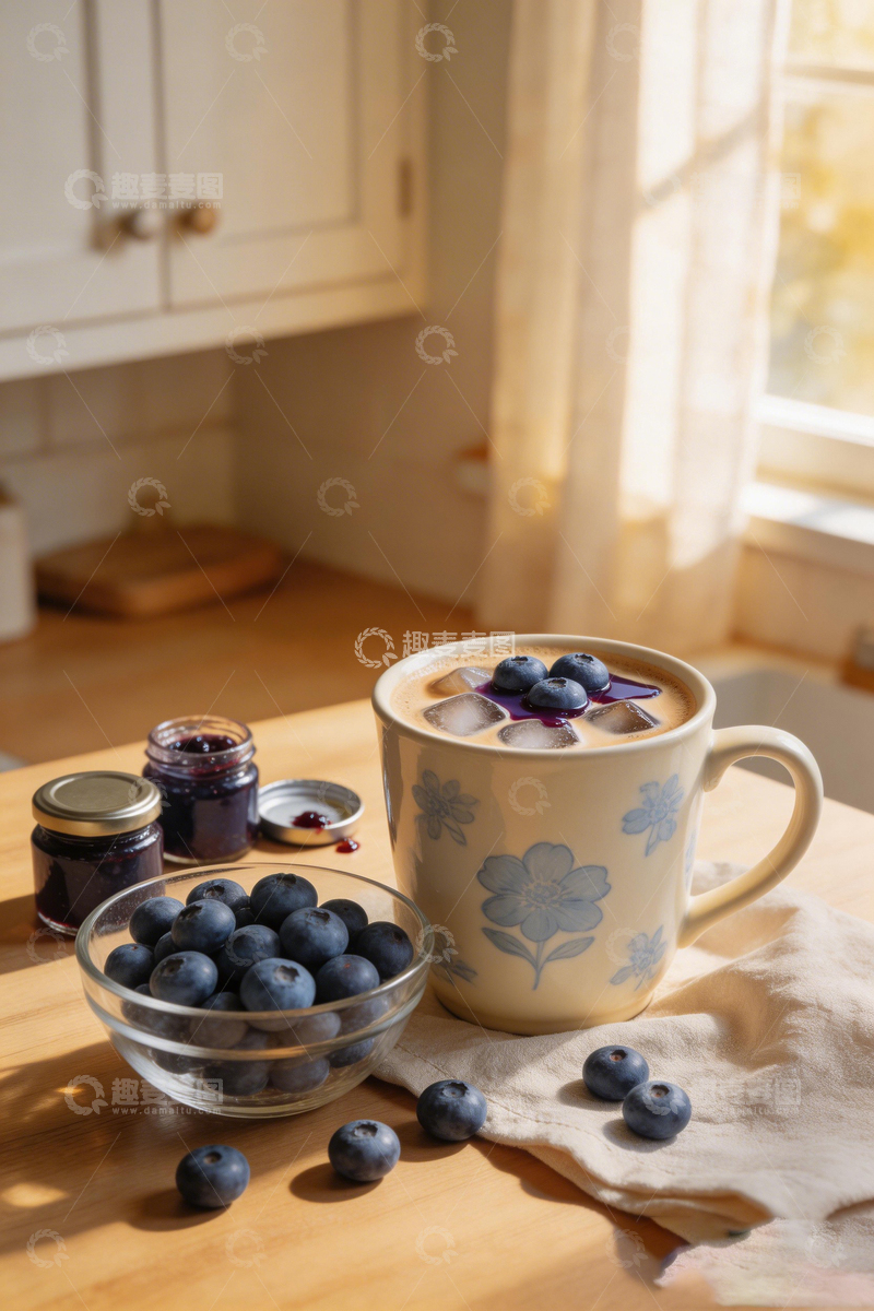 高清大图下载【趣麦麦图】温馨早餐时光