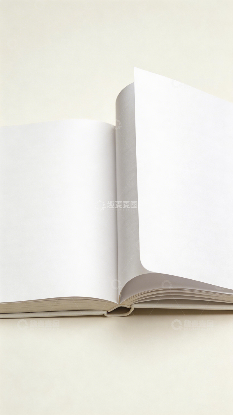 高清大图下载【趣麦麦图】简约打开书本素材