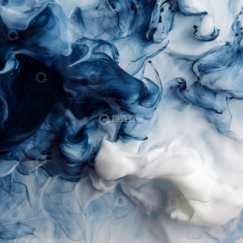 高清大图下载【趣麦麦图】蓝白交织的梦境之流