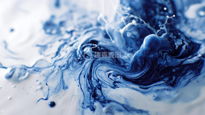高清大图下载【趣麦麦图】蓝色涟漪中的梦境世界