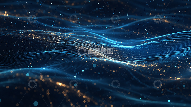 高清大图下载【趣麦麦图】智能数据海洋的光影奇迹