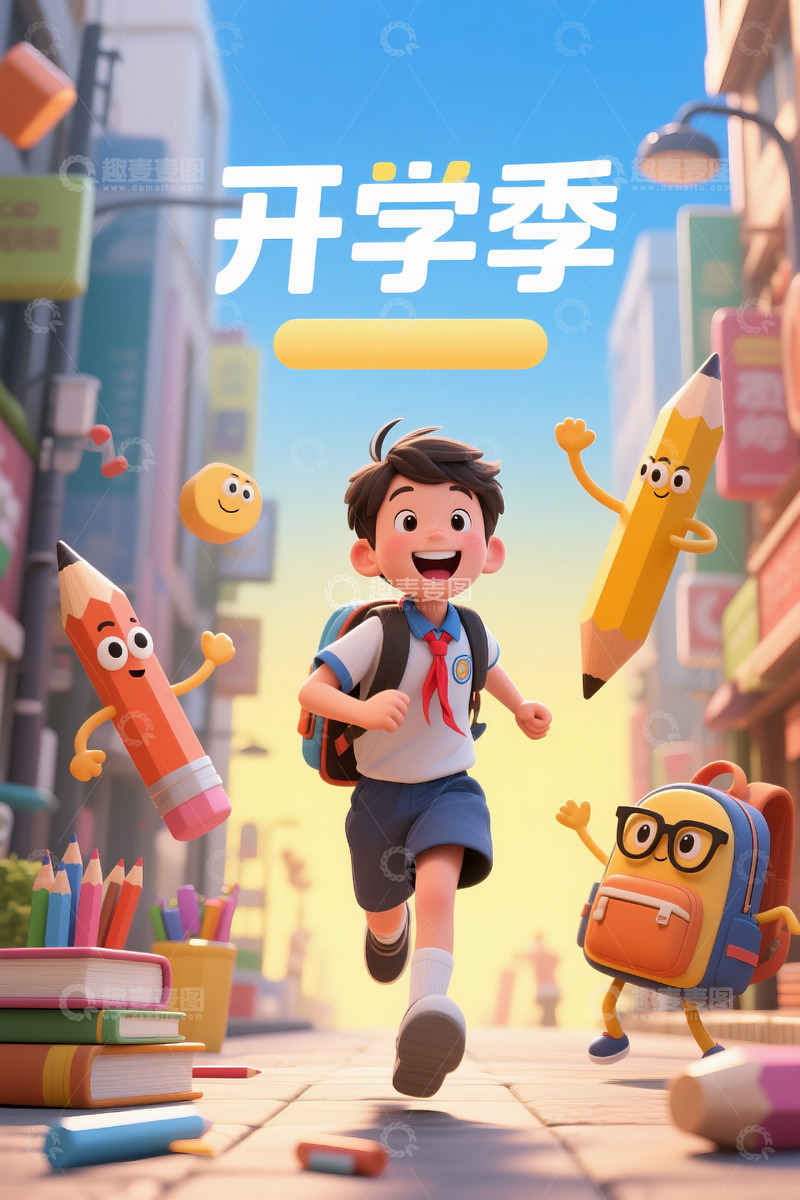 高清大图下载【趣麦麦图】教培商业海报3