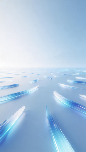 流畅蓝白色渐变空间感背景1