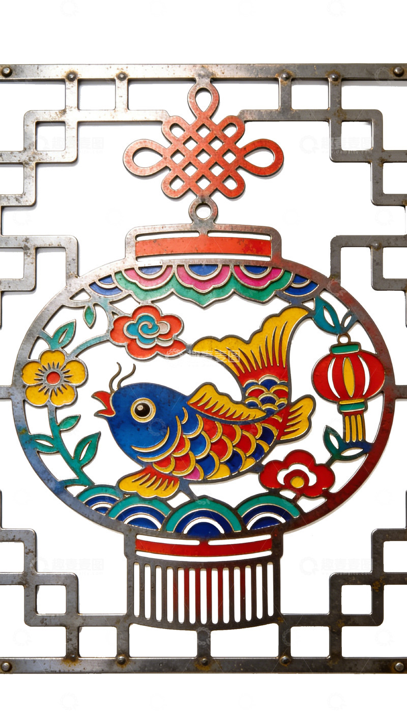 高清大图下载【趣麦麦图】中国剪纸传统吉祥图案装饰挂件