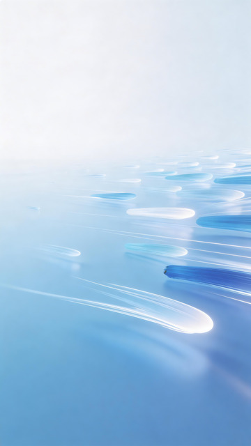流畅蓝白色渐变空间感背景4