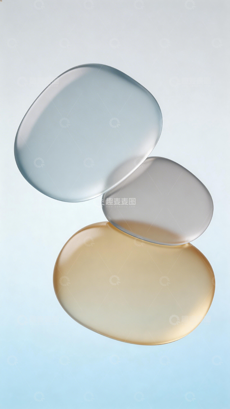 高清大图下载【趣麦麦图】简约风格三个圆形物体设计素材