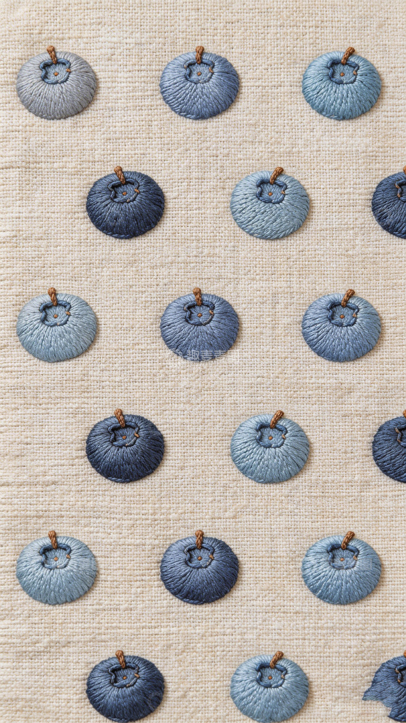 高清大图下载【趣麦麦图】蓝染南瓜布艺装饰图案