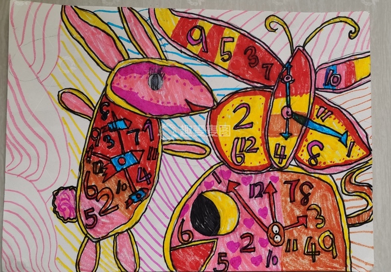 高清大图下载【趣麦麦图】色彩斑斓昆虫绘画创意作品