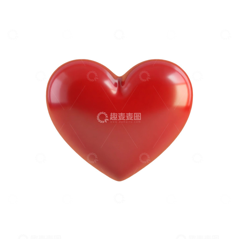 高清大图下载【趣麦麦图】心形红色光泽梦境