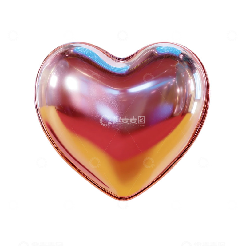 高清大图下载【趣麦麦图】镜中倒映的心形奇迹