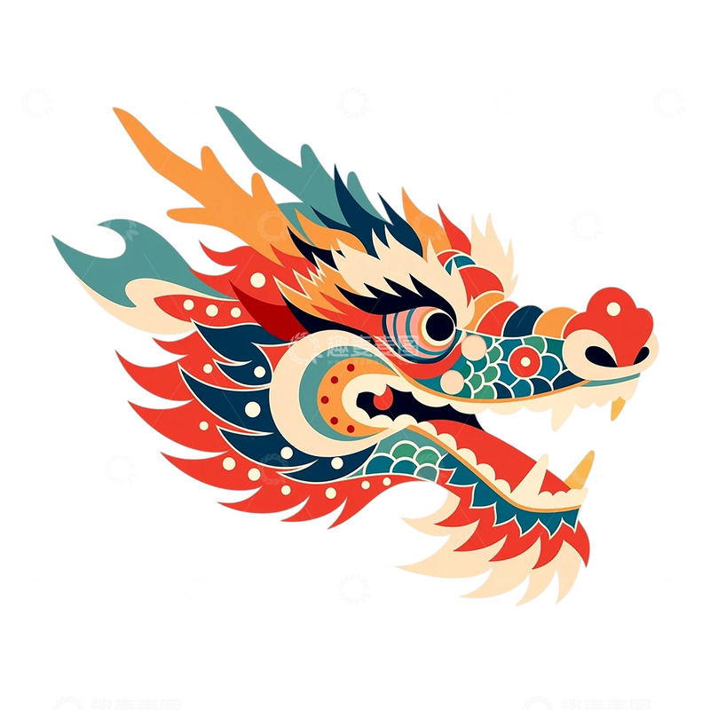 高清大图下载【趣麦麦图】绚丽多彩的东方龙之魂