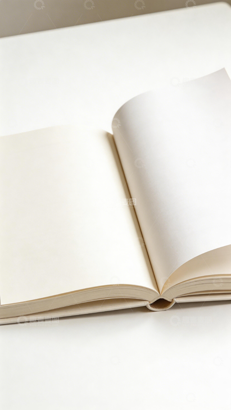 高清大图下载【趣麦麦图】简约书本白色背景静物