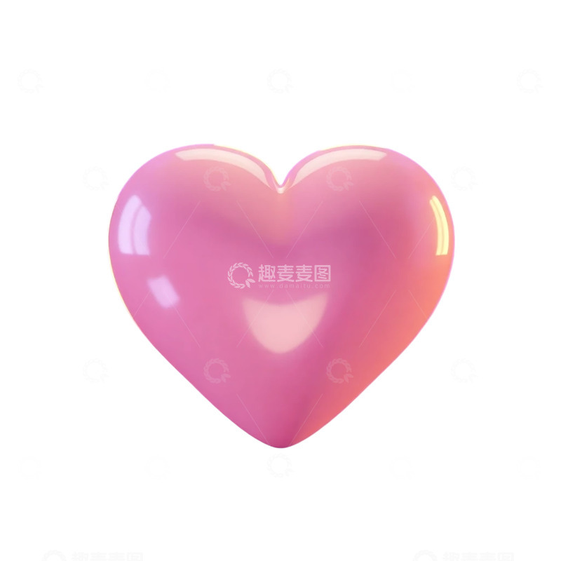 高清大图下载【趣麦麦图】梦幻粉色心形泡泡的奇幻旅程