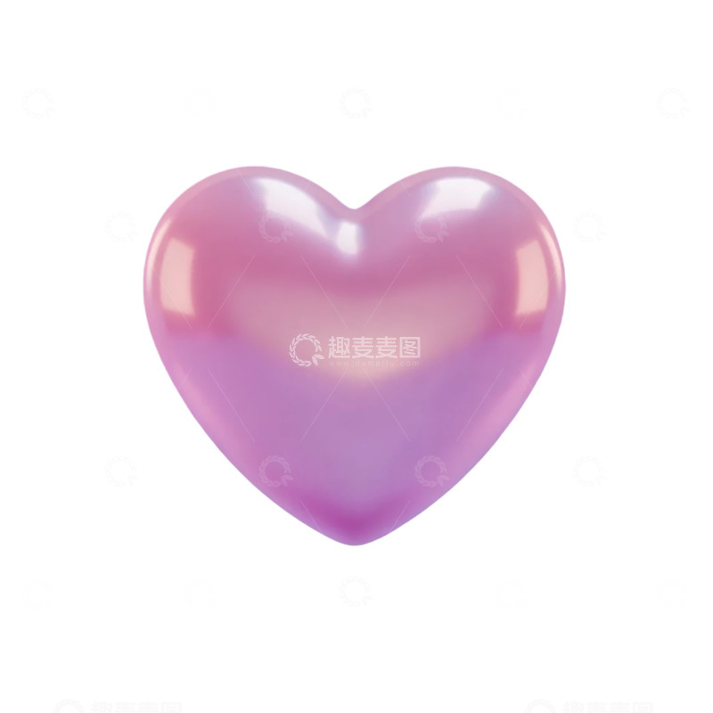 高清大图下载【趣麦麦图】梦幻紫色心形宝珠