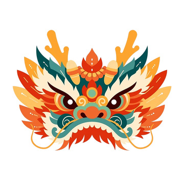 神话中的龙颜霸气腾空