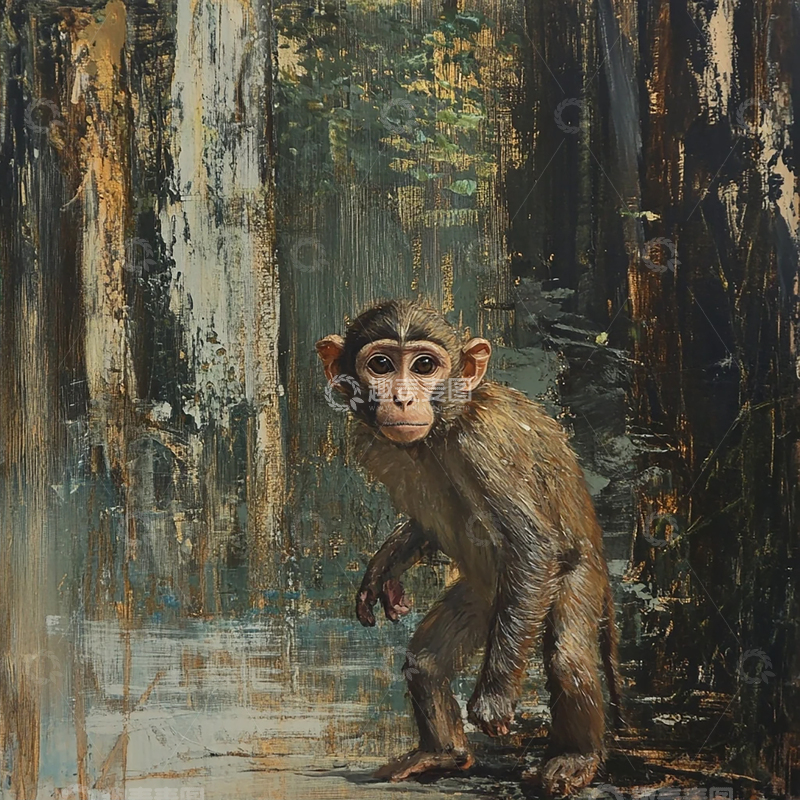 高清大图下载【趣麦麦图】森林深处的灵魂守望者