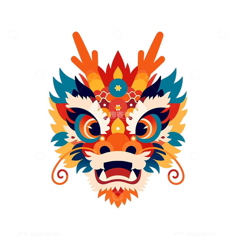 高清大图下载【趣麦麦图】彩色龙舞盛典的神秘面纱