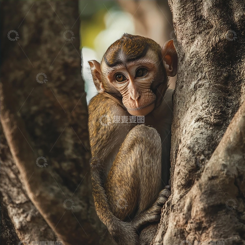 高清大图下载【趣麦麦图】树梢上的神秘身影