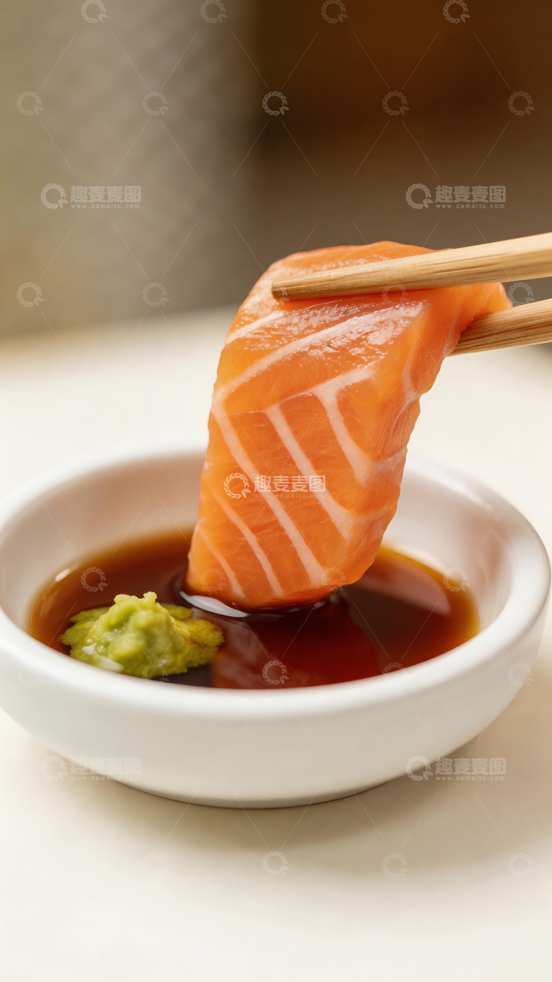 高清大图下载【趣麦麦图】三文鱼美食展示摄影4