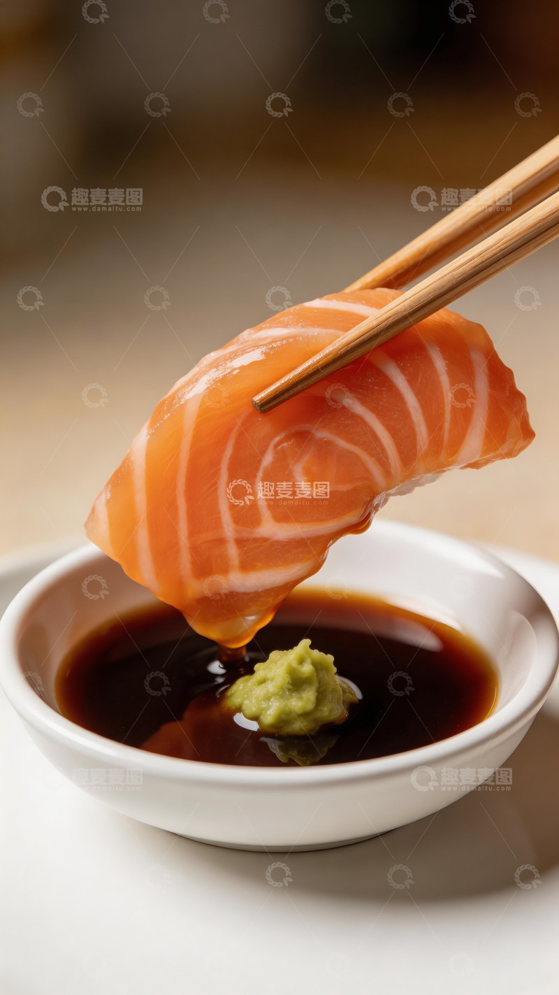 高清大图下载【趣麦麦图】三文鱼美食展示摄影2