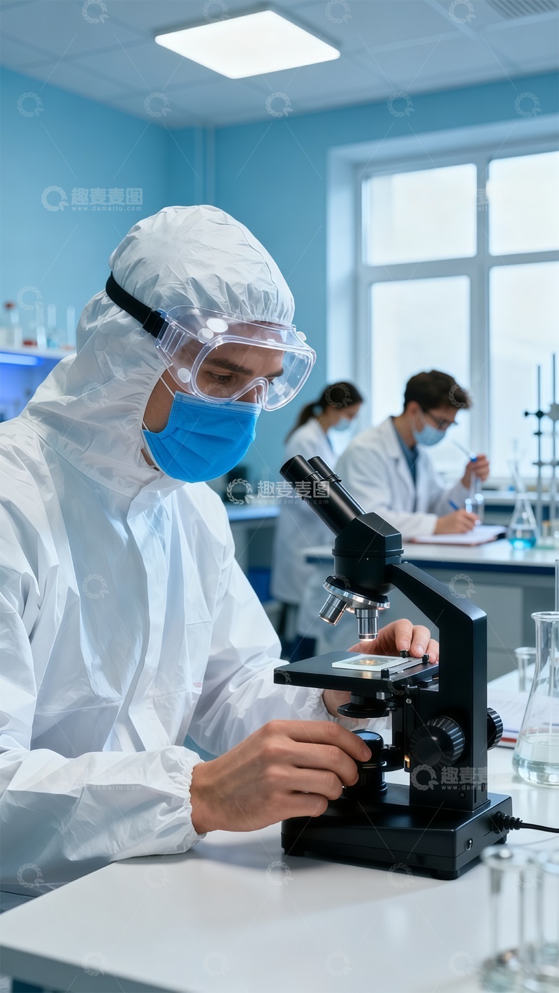 高清大图下载【趣麦麦图】实验室科研人员工作场景医疗医学