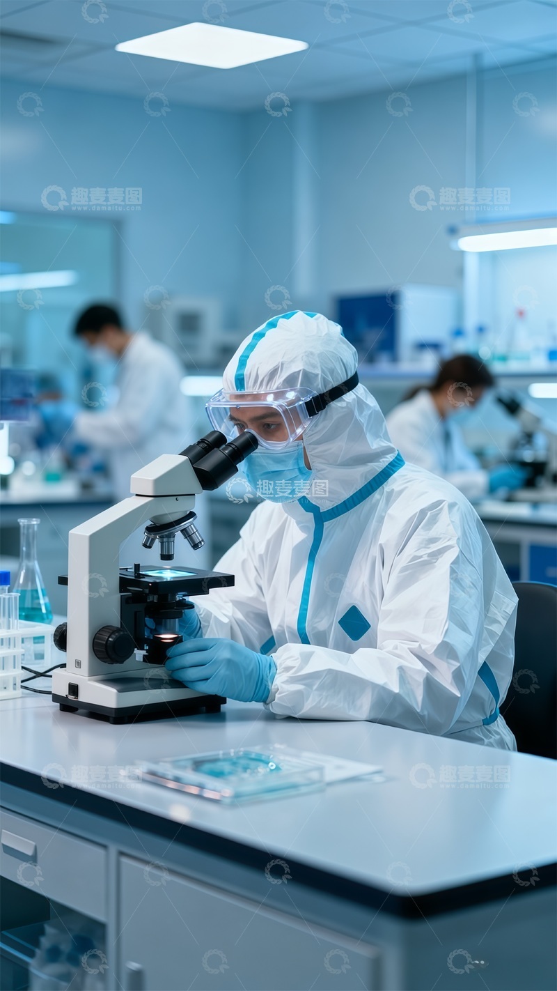 高清大图下载【趣麦麦图】实验室科研人员科技产品测试医学医疗