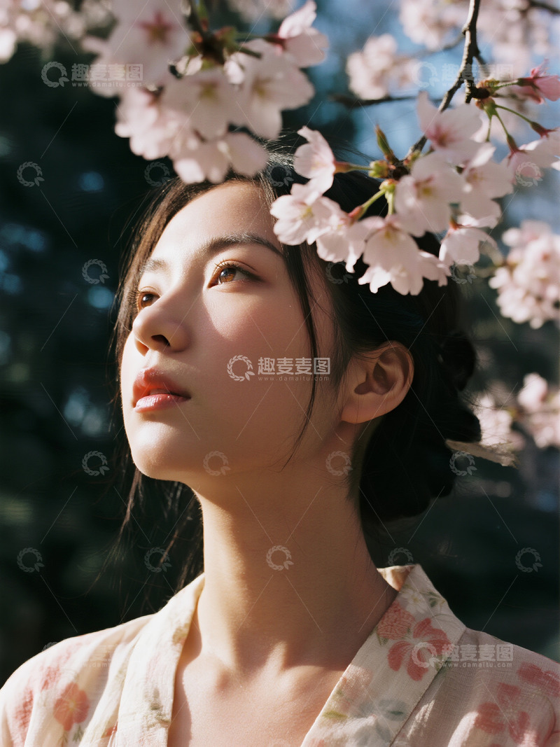 高清大图下载【趣麦麦图】樱花氛围感特写4