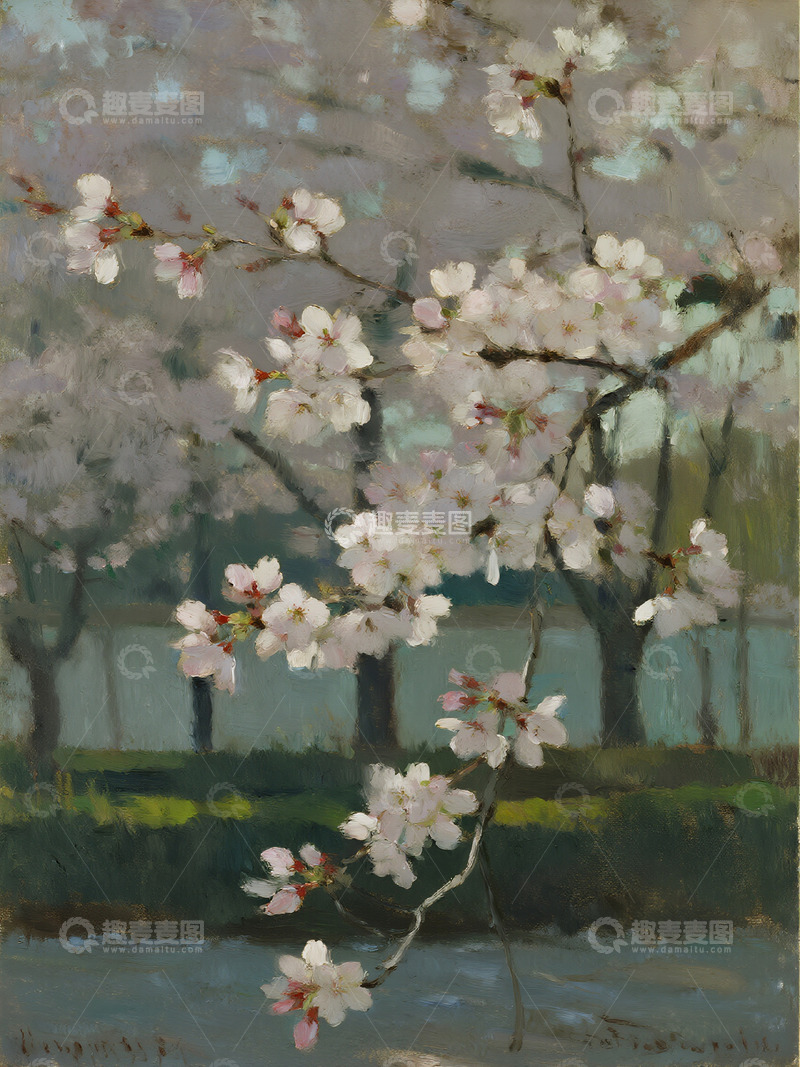 高清大图下载【趣麦麦图】樱花氛围感特写3