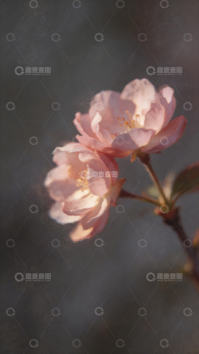 高清大图下载【趣麦麦图】樱花近景特写2