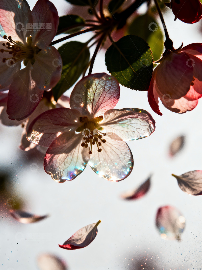 高清大图下载【趣麦麦图】樱花氛围感特写8