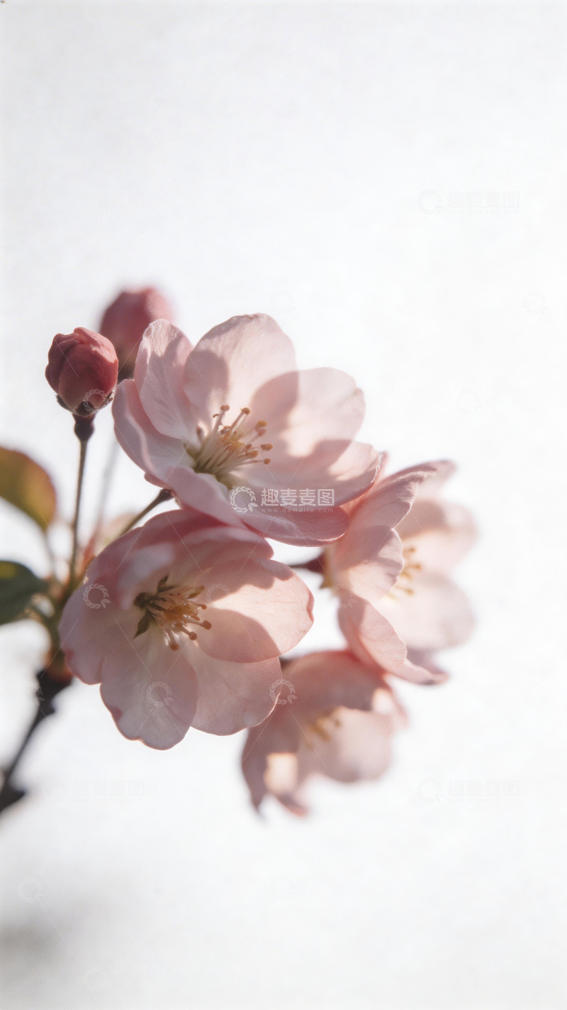 高清大图下载【趣麦麦图】樱花近景特写3