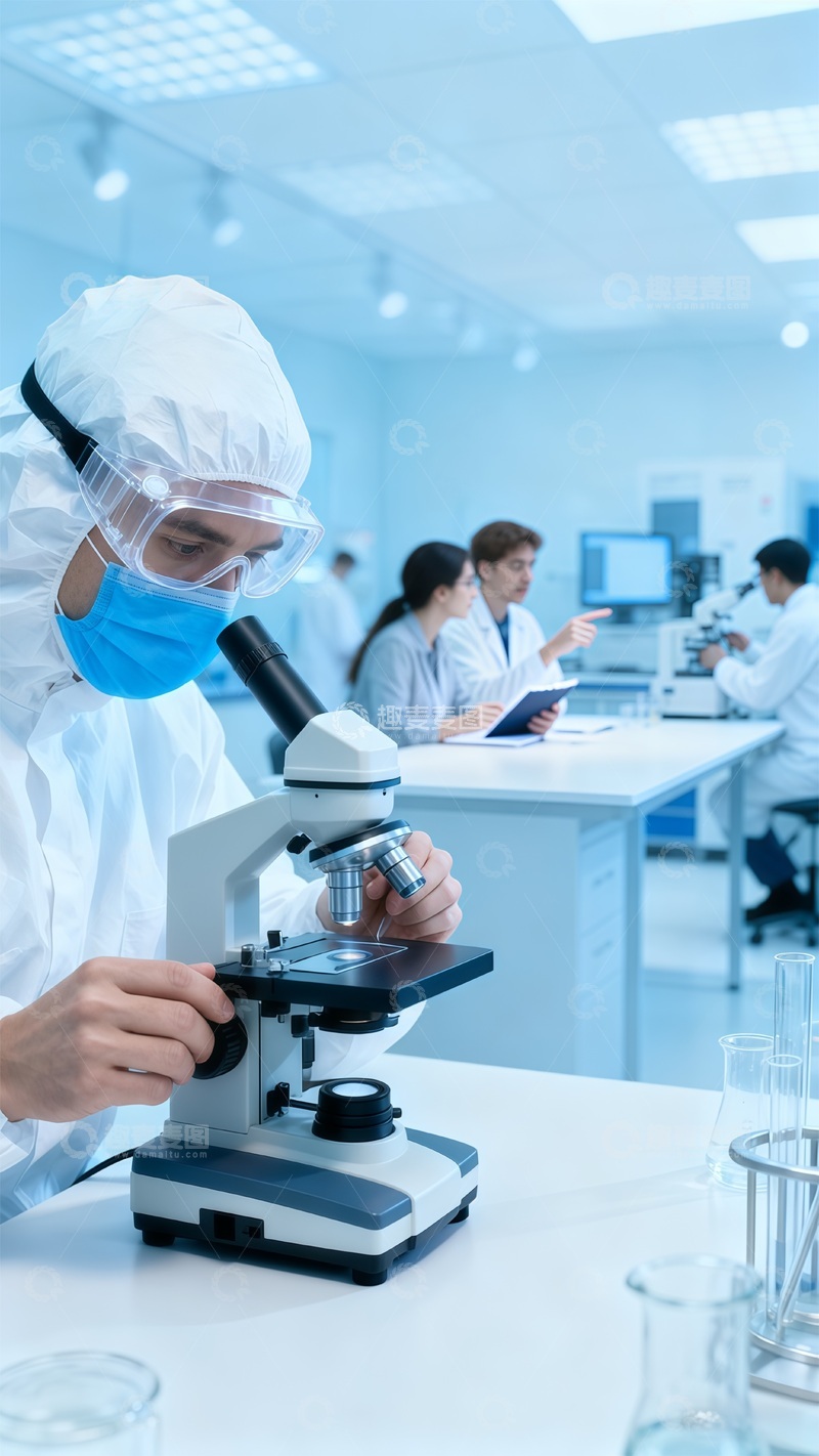 高清大图下载【趣麦麦图】实验室科研场景工作照