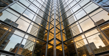 现代玻璃幕墙建筑城市风光摄影