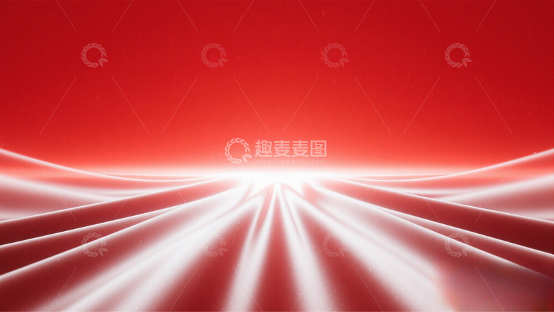高清大图下载【趣麦麦图】红色光影放射线条背景