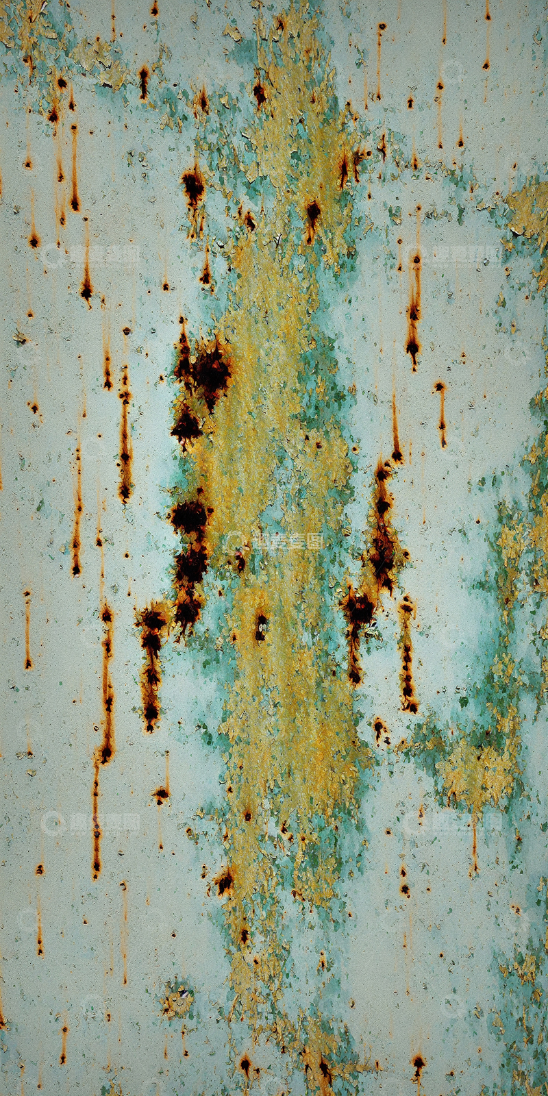 高清大图下载【趣麦麦图】简约绿色锈迹图片