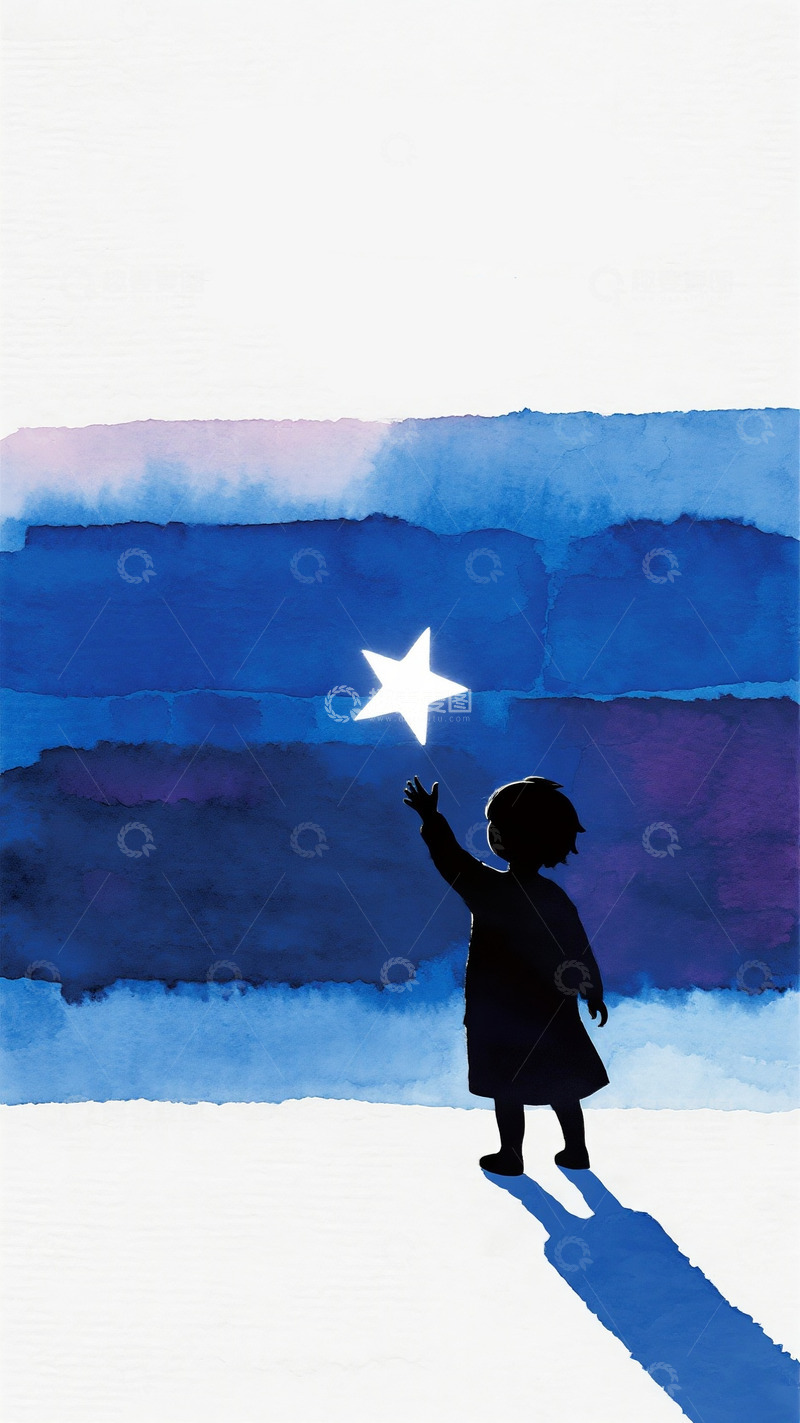 高清大图下载【趣麦麦图】自闭症插画海报7