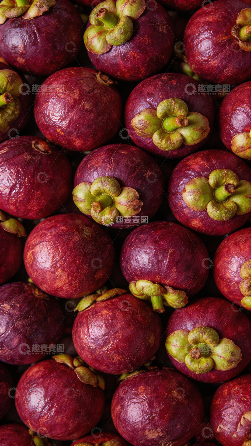 高清大图下载【趣麦麦图】紫红色山竹果特写摄影