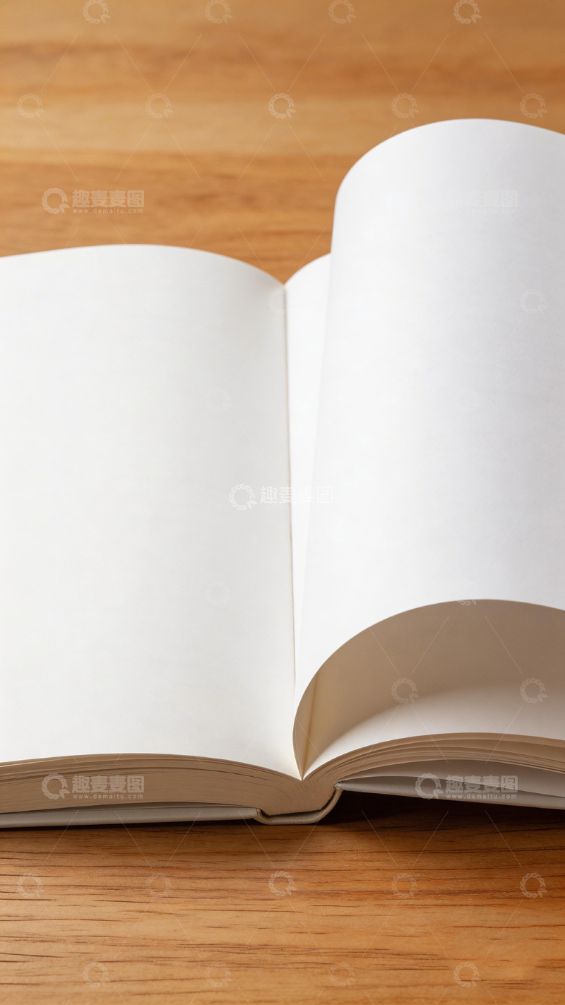 高清大图下载【趣麦麦图】空白书页简约风格摄影