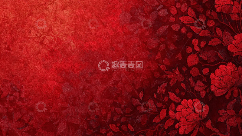 高清大图下载【趣麦麦图】红色花海的秘密花园