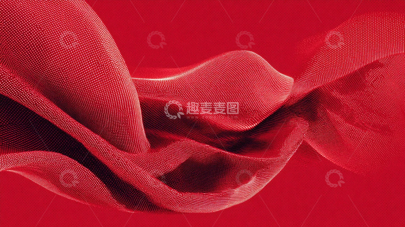 高清大图下载【趣麦麦图】数字红色波浪的极致幻想