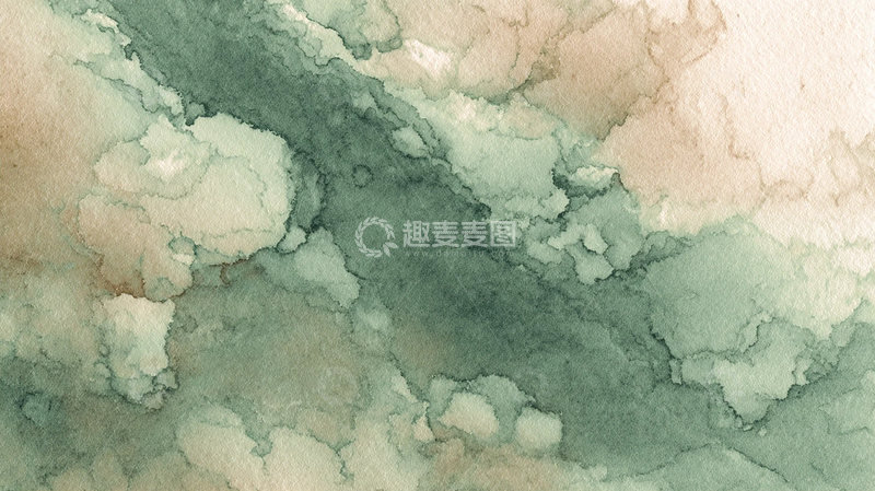 高清大图下载【趣麦麦图】水彩梦境中的云海奇观