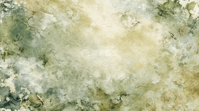 高清大图下载【趣麦麦图】秋意浓郁的水彩画意境