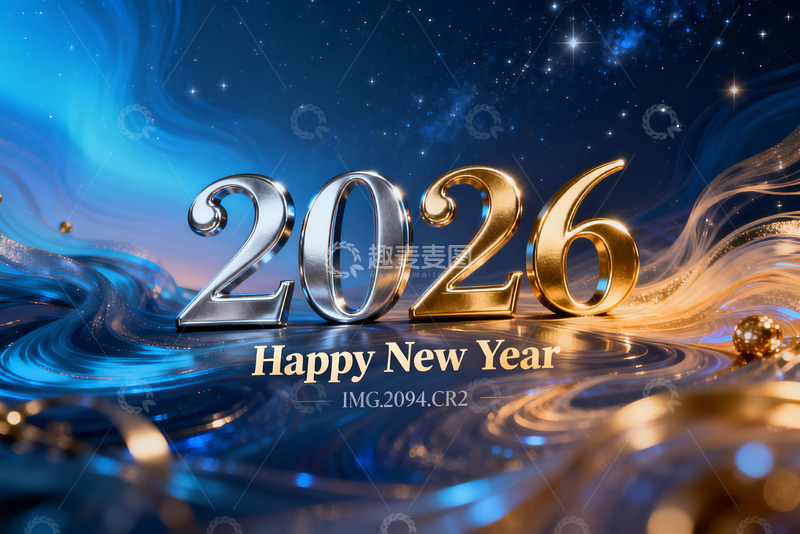 高清大图下载【趣麦麦图】2026新年贺岁艺术海报