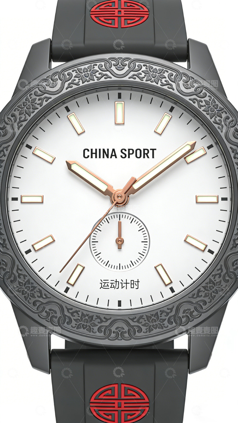 高清大图下载【趣麦麦图】文创产品运动时尚手表设计