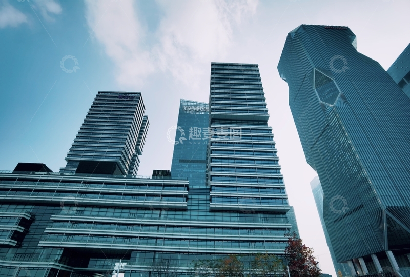 高清大图下载【趣麦麦图】-现代都市高楼建筑风光